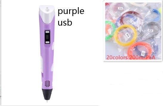 3D print pen 3D pen two generation graffiti 3D stereoscopic paintbrush children puzzle painting toys - Elite TronX