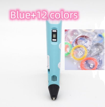 3D print pen 3D pen two generation graffiti 3D stereoscopic paintbrush children puzzle painting toys - Elite TronX
