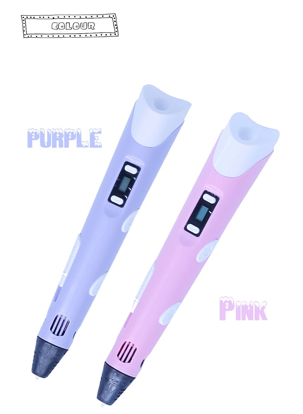 3D print pen 3D pen two generation graffiti 3D stereoscopic paintbrush children puzzle painting toys - Elite TronX