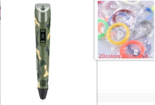 3D print pen 3D pen two generation graffiti 3D stereoscopic paintbrush children puzzle painting toys - Elite TronX