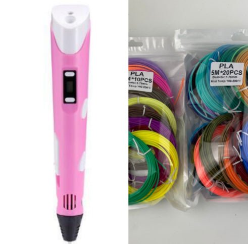 3D print pen 3D pen two generation graffiti 3D stereoscopic paintbrush children puzzle painting toys - Elite TronX