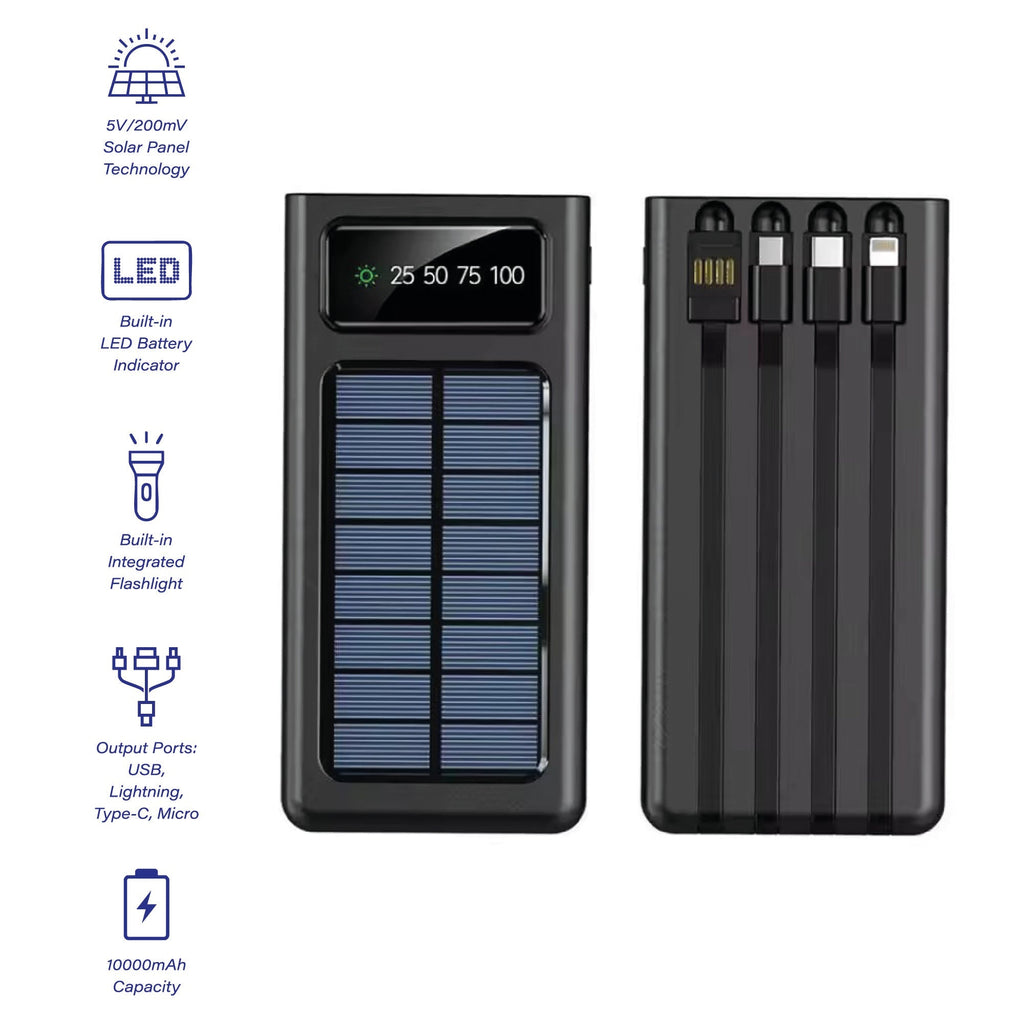 Adventure Power & Sound Bundle – Portable Solar Power Bank + 360° Wireless Speaker - Elite TronX