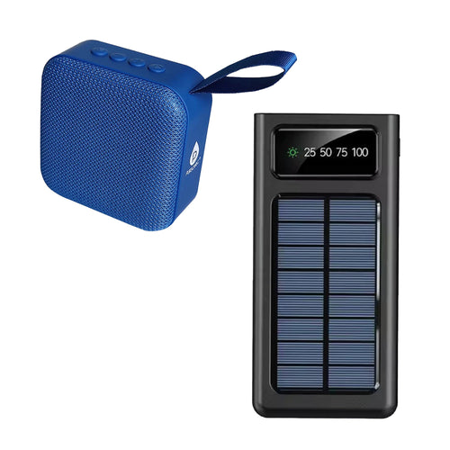 Adventure Power & Sound Bundle – Portable Solar Power Bank + 360° Wireless Speaker - Elite TronX