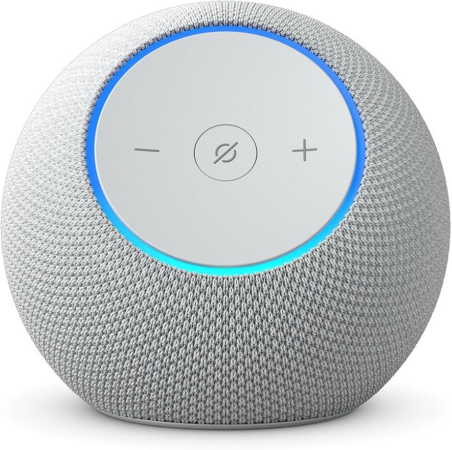 Amazon Echo Dot Max (newest model), Alexa speaker with room - filling sound and nearly 3x bass, Great for living rooms and medium - sized spaces, Designed for Alexa+, Glacier White - Elite TronX