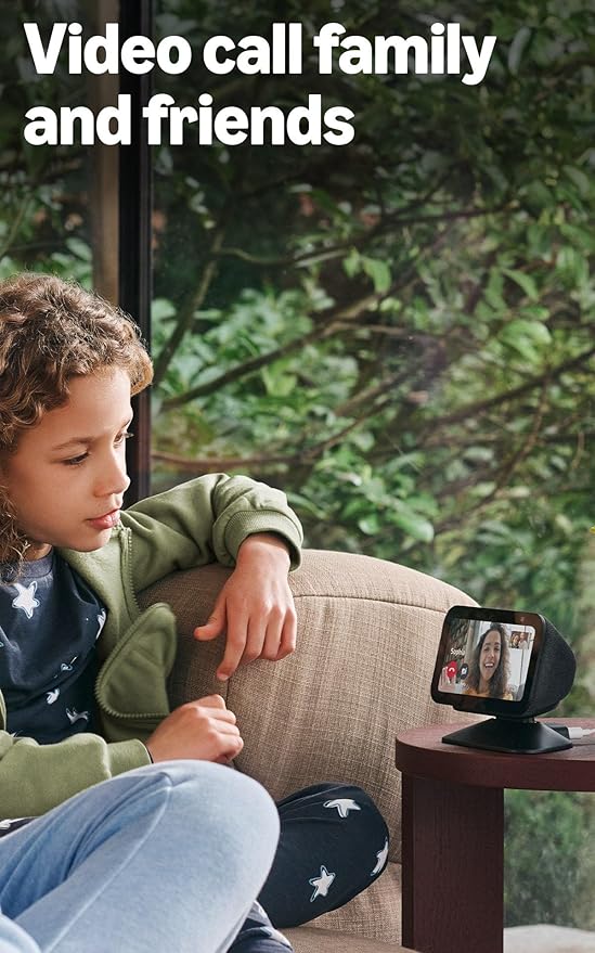 Amazon Echo Show 5 (newest model), Smart display, Designed for Alexa+, 2x the bass and clearer sound, Charcoal - Elite TronX