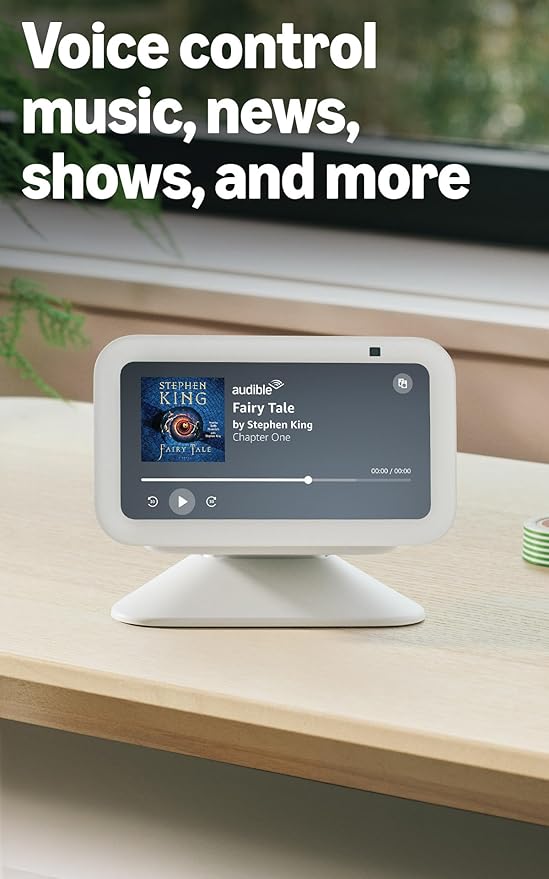 Amazon Echo Show 5 (newest model), Smart display, Designed for Alexa+, 2x the bass and clearer sound, Charcoal - Elite TronX