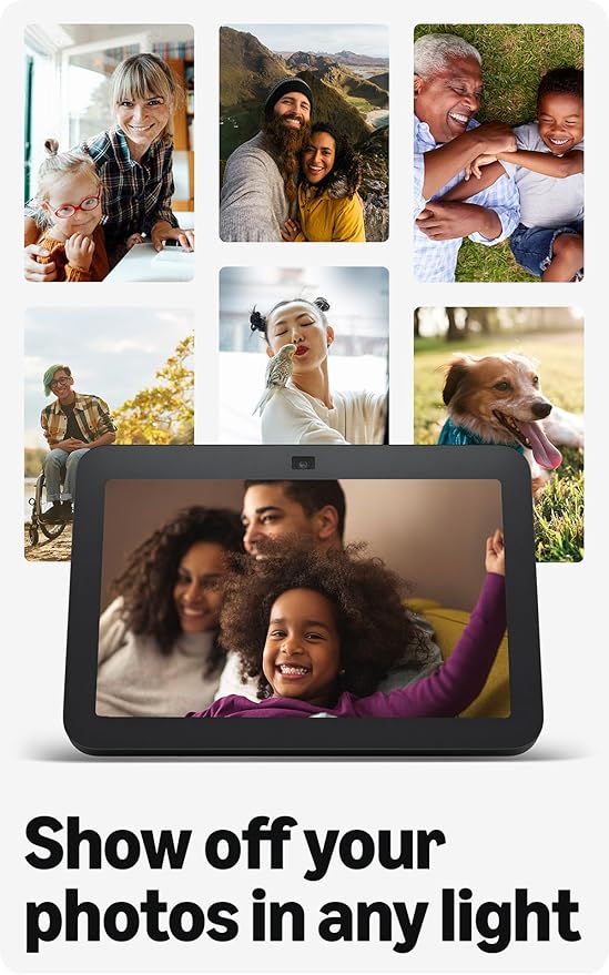 Amazon Echo Show 8, With Spatial Audio, Smart Home Hub, ideal for open living spaces, Designed for Alexa+, Charcoal - Elite TronX