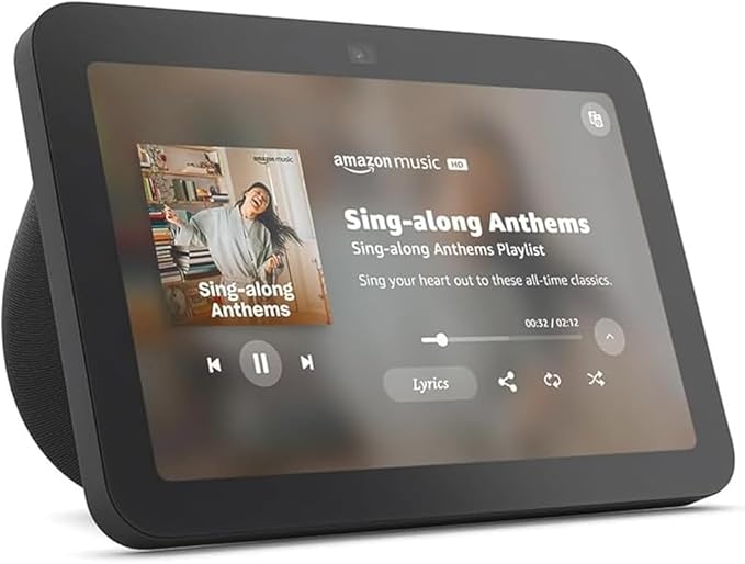 Amazon Echo Show 8, With Spatial Audio, Smart Home Hub, ideal for open living spaces, Designed for Alexa+, Charcoal - Elite TronX