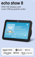 Amazon Echo Show 8, With Spatial Audio, Smart Home Hub, ideal for open living spaces, Designed for Alexa+, Charcoal - Elite TronX