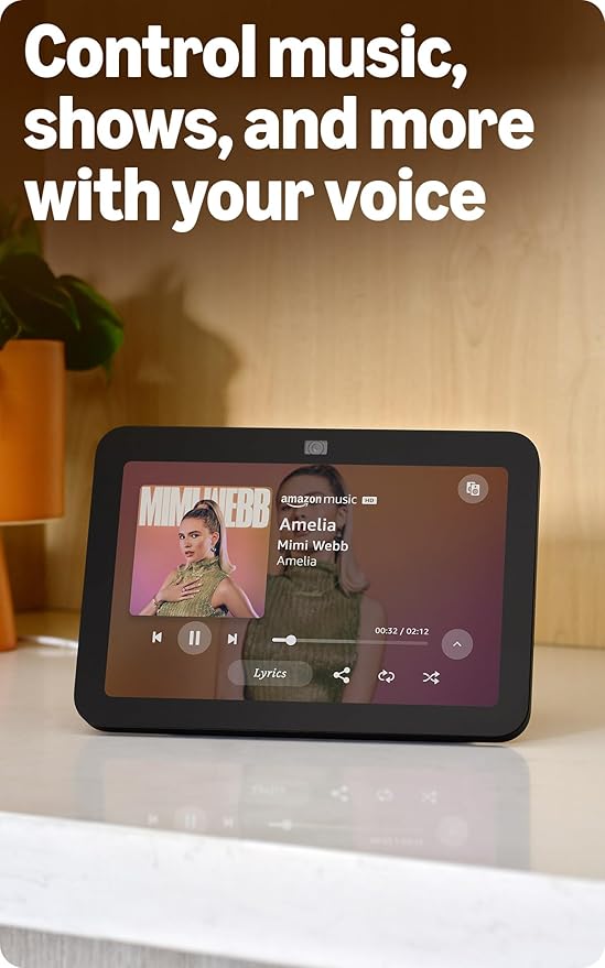 Amazon Echo Show 8, With Spatial Audio, Smart Home Hub, ideal for open living spaces, Designed for Alexa+, Charcoal - Elite TronX