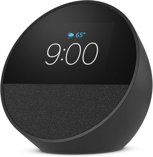 Amazon Echo Spot (newest model), Great for nightstands, offices and kitchens, Smart alarm clock, Designed for Alexa+, Black - Elite TronX