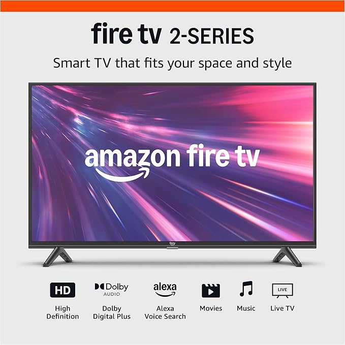 Amazon Fire TV 40" 2 - Series, HD smart TV with Fire TV Alexa Voice Remote, stream live TV without cable - Elite TronX