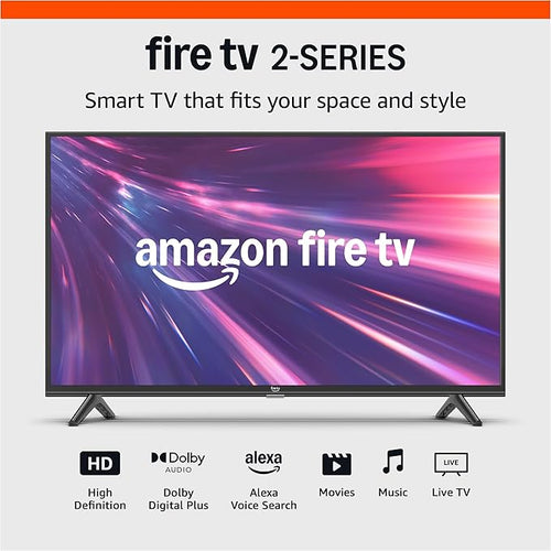 Amazon Fire TV 40" 2 - Series, HD smart TV with Fire TV Alexa Voice Remote, stream live TV without cable - Elite TronX