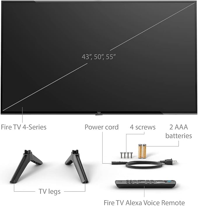 Amazon Fire TV 55" 4 - Series 4K UHD smart TV with Alexa Voice Remote Enhanced, stream live TV without cable - Elite TronX