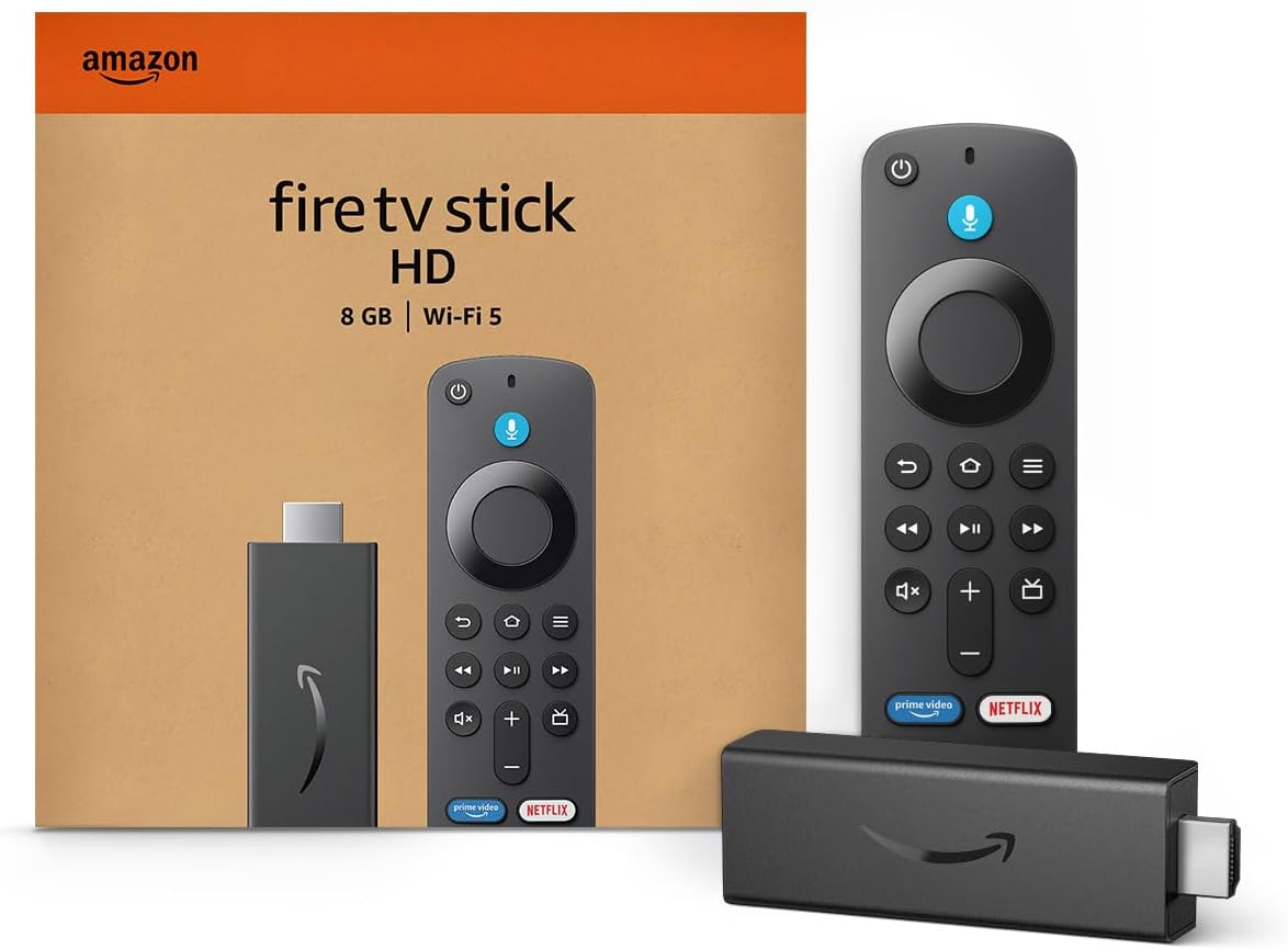 Amazon Fire TV Stick HD (newest model), free and live TV, Alexa Voice Remote, smart home controls, HD streaming - Elite TronX
