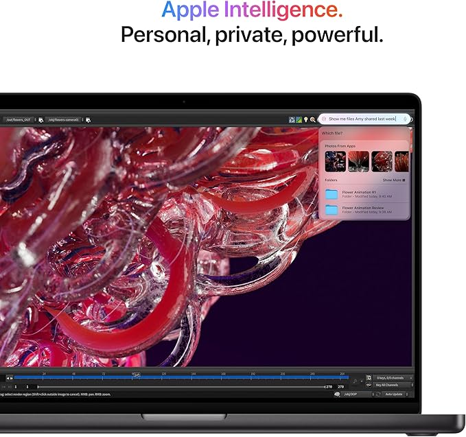Apple 2024 MacBook Pro Laptop with M4 Pro, 14‑core CPU, 20‑core GPU: Built for Apple Intelligence, 16.2 - inch Liquid Retina XDR Display, 24GB Unified Memory, 512GB SSD Storage; Space Black - Elite TronX