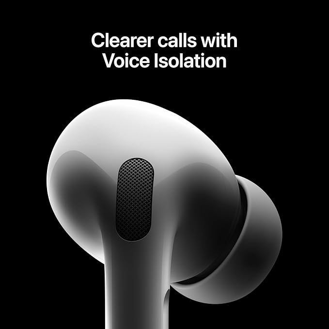 Apple AirPods Pro 2 Wireless Earbuds, Active Noise Cancellation, Hearing Aid Feature, Bluetooth Headphones, Transparency, Personalized Spatial Audio, High - Fidelity Sound, H2 Chip, USB - C Charging - Elite TronX