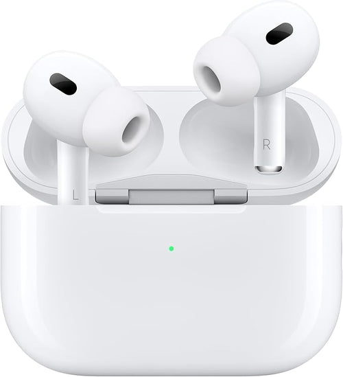 Apple AirPods Pro 2 Wireless Earbuds, Active Noise Cancellation, Hearing Aid Feature, Bluetooth Headphones, Transparency, Personalized Spatial Audio, High - Fidelity Sound, H2 Chip, USB - C Charging - Elite TronX