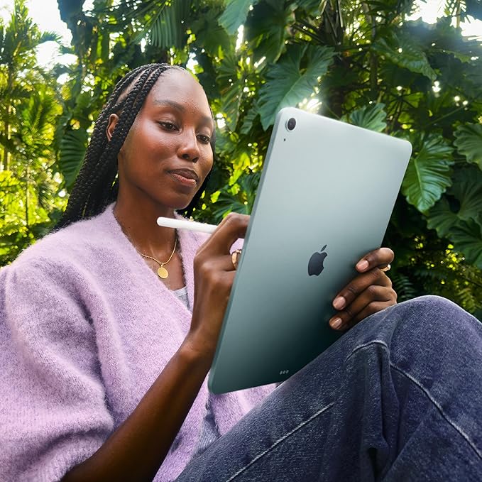 Apple iPad Air 11 - inch with M3 chip Built for Apple Intelligence, Liquid Retina Display, 1TB, 12MP Front/Back Camera, Wi - Fi 6E, Touch ID, All - Day Battery Life — Starlight - Elite TronX