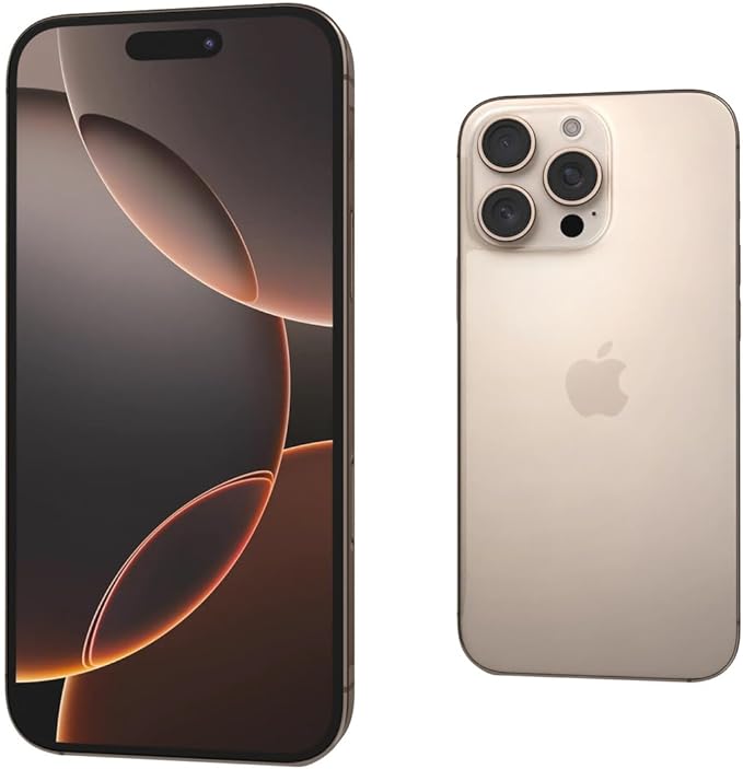 Apple iPhone 16 Pro Max, US Version, 256GB, Desert Titanium - Unlocked (Renewed) - Elite TronX