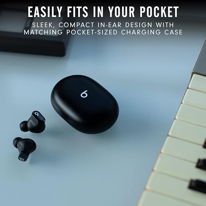Beats Studio Buds - True Wireless Noise Cancelling Earbuds - Compatible with Apple & Android, Built - in Microphone, IPX4 Rating, Sweat Resistant Earphones, Class 1 Bluetooth Headphones - Black - Elite TronX