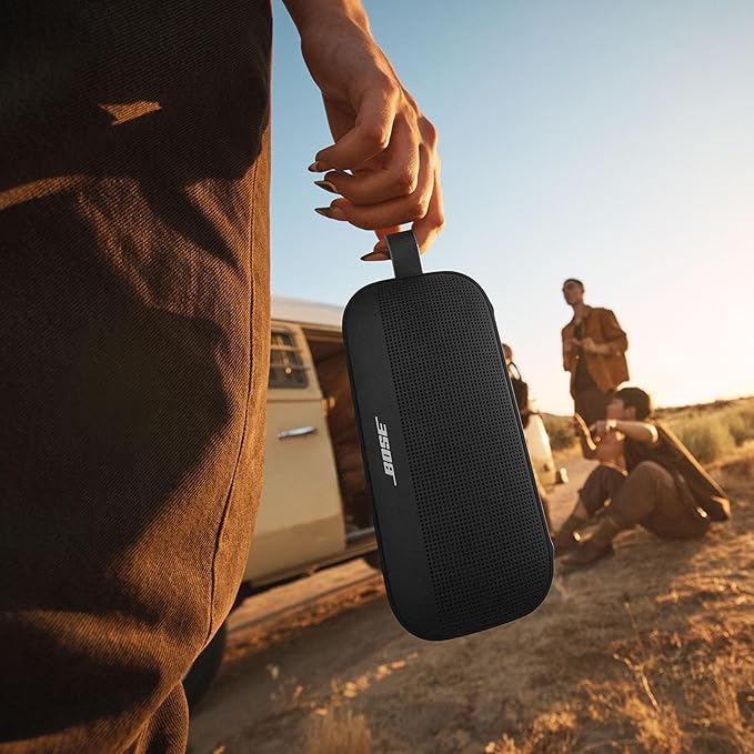 Bose SoundLink Flex Bluetooth Speaker (2nd Gen) - Portable Outdoor Speaker with Hi - Fi Audio, Waterproof and Dustproof, USB - C, Up to 12 Hours Battery Life, Black - Elite TronX