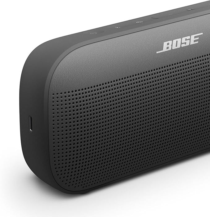 Bose SoundLink Flex Bluetooth Speaker (2nd Gen) - Portable Outdoor Speaker with Hi - Fi Audio, Waterproof and Dustproof, USB - C, Up to 12 Hours Battery Life, Black - Elite TronX