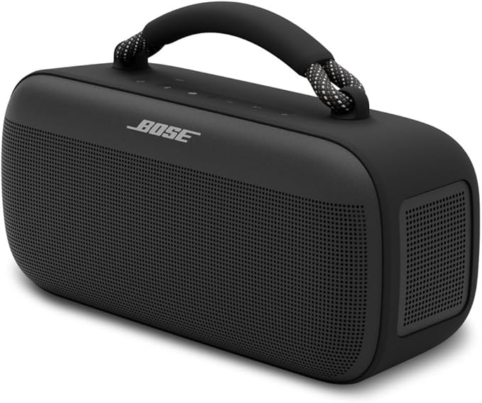 Bose SoundLink Max Bluetooth Speaker - Portable Wireless Party Speaker, IP67 Waterproof, Rope Handle, Up to 20 Hours of Playtime, USB - C, Built - in 3.5mm AUX Input, Black - Elite TronX
