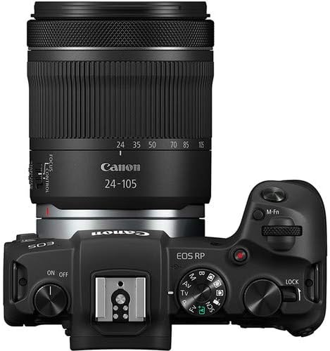 Canon EOS RP Full - Frame Mirrorless Interchangeable Lens Camera + RF24 - 105mm Lens F4 - 7.1 is STM Lens Kit - Compact and Lightweight for Traveling and Vlogging, Black (3380C132) - Elite TronX