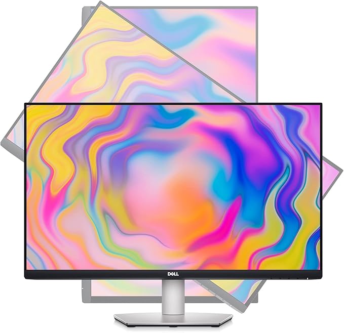 Dell S2722QC Monitor - 27 inch 4K USB - C , UHD (3840 x 2160) Display, 60Hz Refresh Rate, 8MS Grey - to - Grey Response Time, Built - in Dual 3W Speakers, 1.07 Billion Colors - Platinum Silver - Elite TronX