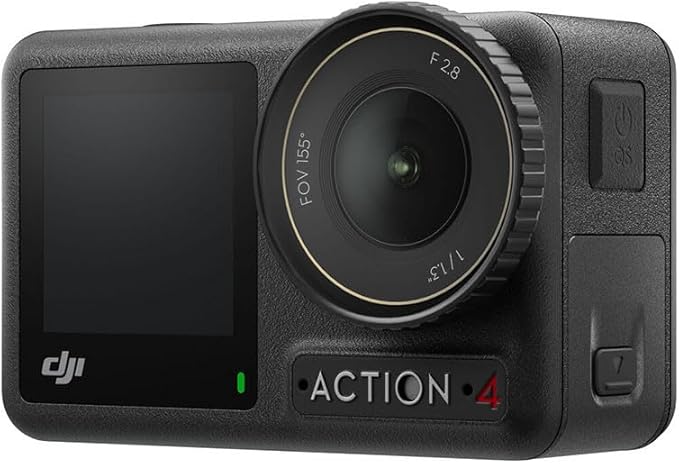 DJI Osmo Action 4 Standard Combo, 4K/120fps Waterproof Action Camera with a 1/1.3 - Inch Sensor, Stunning Low - Light Imaging,10 - bit & D - Log M Color Performance, Long - Lasting 160 Mins, Outdoor Camera - Elite TronX
