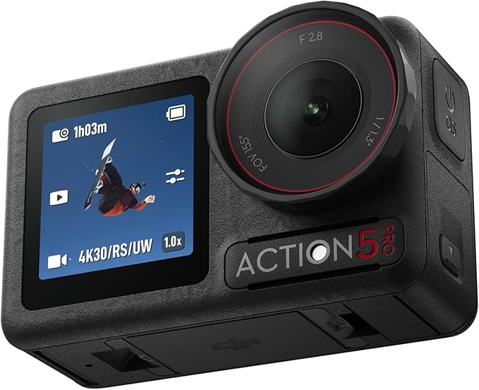 DJI Osmo Action 5 Pro Standard Combo, Waterproof Action Camera with 1/1.3" Sensor, 4K/120fps Video, Subject Tracking, Stabilization, Dual OLED Touchscreens, Ideal for Sports, Vlog - Elite TronX