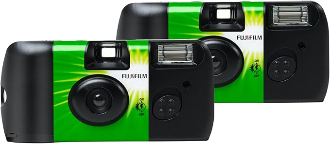 Fujifilm QuickSnap Flash 400 One - Time - Use Camera - 2 Pack - Elite TronX