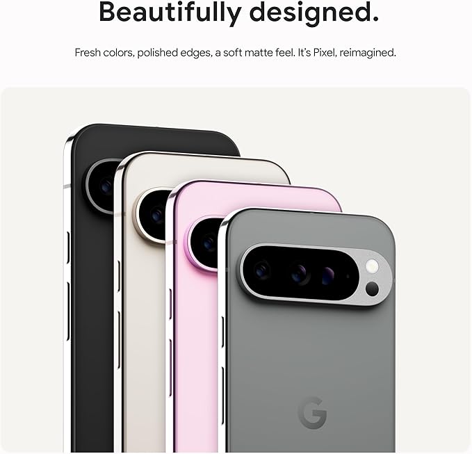 Google Pixel 9 Pro XL - Unlocked Android Smartphone with Gemini, Triple Rear Camera System, 24 - Hour Battery, and 6.8" Super Actua Display - Hazel - 128 GB - Elite TronX