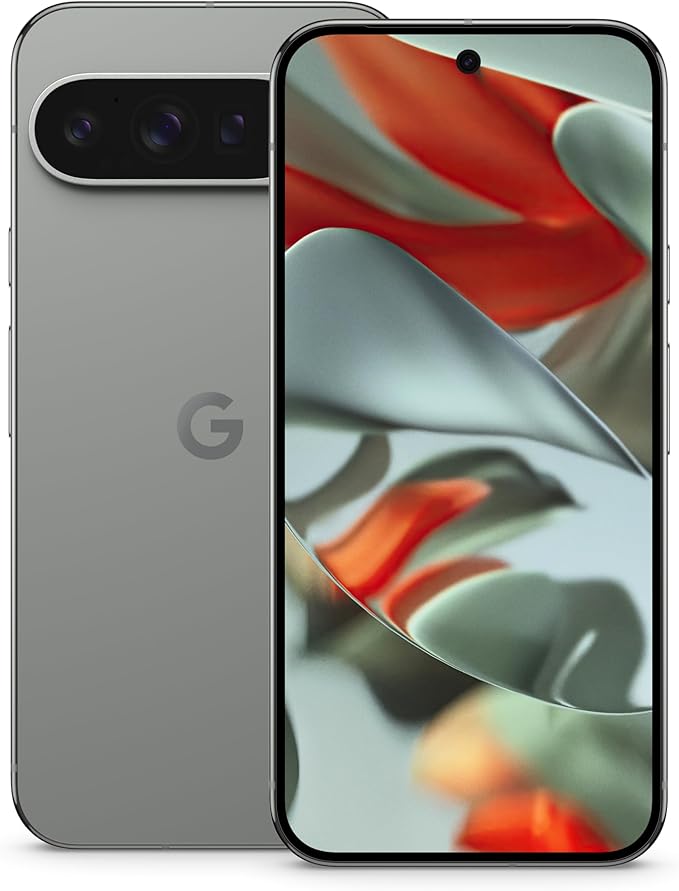 Google Pixel 9 Pro XL - Unlocked Android Smartphone with Gemini, Triple Rear Camera System, 24 - Hour Battery, and 6.8" Super Actua Display - Hazel - 128 GB - Elite TronX
