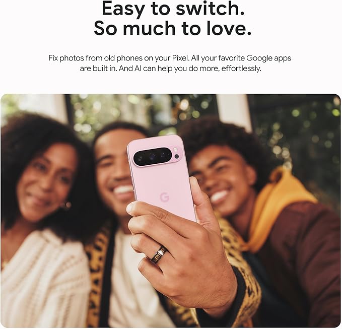 Google Pixel 9 Pro XL - Unlocked Android Smartphone with Gemini, Triple Rear Camera System, 24 - Hour Battery, and 6.8" Super Actua Display - Hazel - 128 GB - Elite TronX