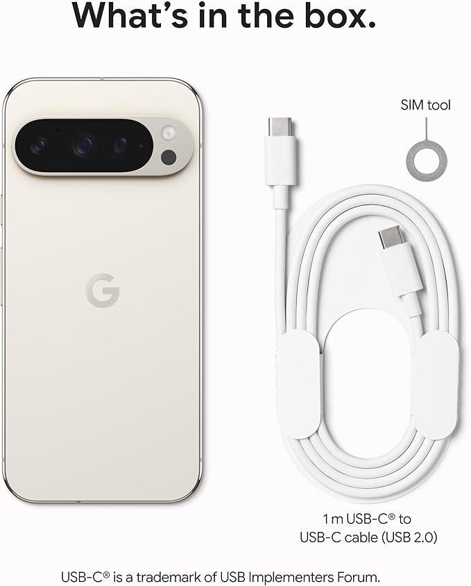 Google Pixel 9 Pro XL - Unlocked Android Smartphone with Gemini, Triple Rear Camera System, 24 - Hour Battery, and 6.8" Super Actua Display - Hazel - 128 GB - Elite TronX