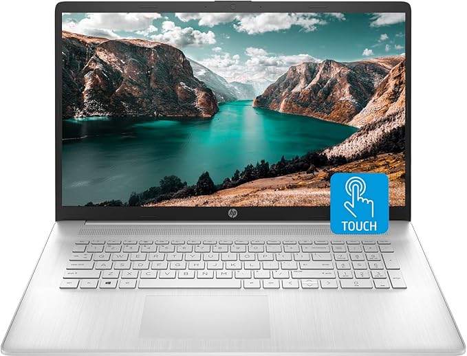 HP 17 Laptop, 17.3" HD+ Touchscreen, Intel Core i7 - 1255U Processor, 32GB RAM, 1TB SSD, Webcam, HDMI, Backlit Keyboard, Wi - Fi, Windows 11 Home, Silver - Elite TronX