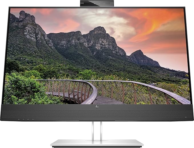 HP E27m G4 27" Class Webcam WQHD LCD Monitor - 16:9 - Black - 27" Viewable - in - Plane Switching (IPS) Technology - 2560 x 1440 - 300 Nit - 5 ms - Speakers - HDMI - DisplayPort - USB Hub - Elite TronX