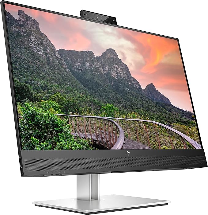 HP E27m G4 27" Class Webcam WQHD LCD Monitor - 16:9 - Black - 27" Viewable - in - Plane Switching (IPS) Technology - 2560 x 1440 - 300 Nit - 5 ms - Speakers - HDMI - DisplayPort - USB Hub - Elite TronX