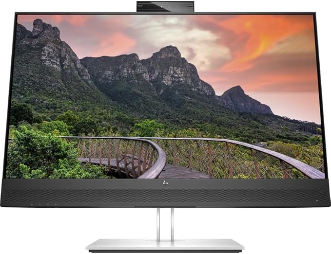 HP E27m G4 27" Class Webcam WQHD LCD Monitor - 16:9 - Black - 27" Viewable - in - Plane Switching (IPS) Technology - 2560 x 1440 - 300 Nit - 5 ms - Speakers - HDMI - DisplayPort - USB Hub - Elite TronX