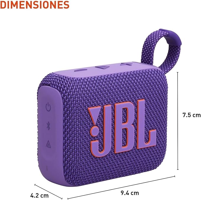 JBL Go 4 - Ultra - Portable, Waterproof and Dustproof Bluetooth Speaker, Big JBL Pro Sound with Punchy bass, 7 - Hour Built - in Battery, Made in Part with Recycled Materials (Purple) - Elite TronX