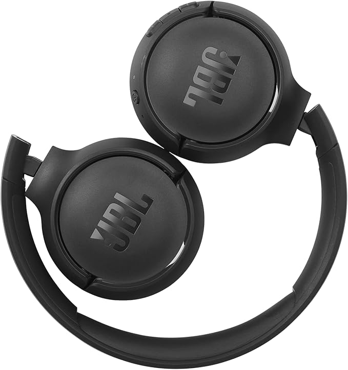 JBL Tune 510BT - Bluetooth headphones with up to 40 hours battery, microphone for call, foldable and comfortable, Android and iOs compatible (Black) - Elite TronX