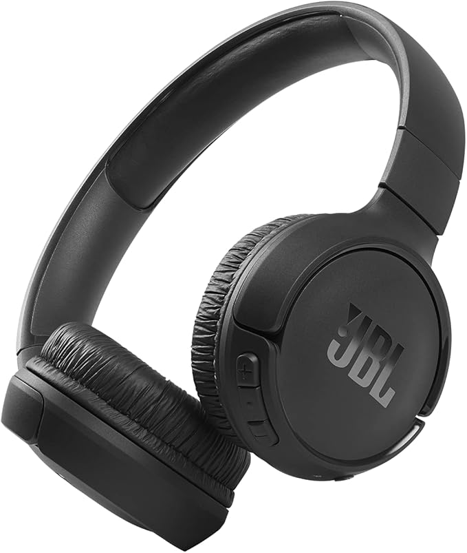 JBL Tune 510BT - Bluetooth headphones with up to 40 hours battery, microphone for call, foldable and comfortable, Android and iOs compatible (Black) - Elite TronX