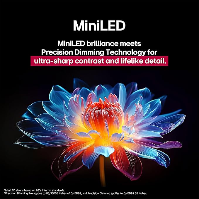 LG 75 - Inch Class QNED evo AI QNED85A Series Mini LED 4K Smart TV w/AI Picture, AI Sound, HDR10, AI Super Upscaling 4K, Filmmaker Mode, Wow Orchestra, Alexa Built - in (75QNED85AUA, 2025) - Elite TronX