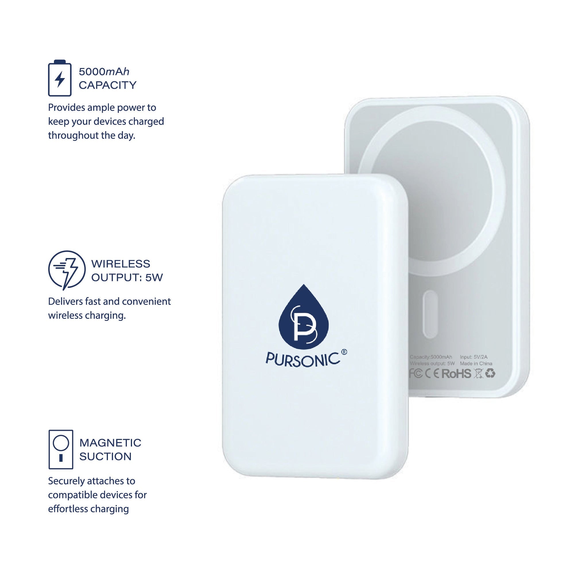 Magnetic Wireless Power Bank – Portable, Powerful, Effortless Charging - Elite TronX