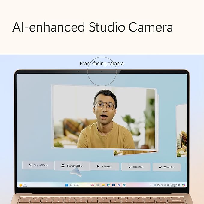 Microsoft Surface Laptop (2024), Windows 11 Copilot+ PC, 13.8" Touchscreen Display, Snapdragon X Elite (12 core), 16GB RAM, 512GB SSD Storage, Dune - Elite TronX