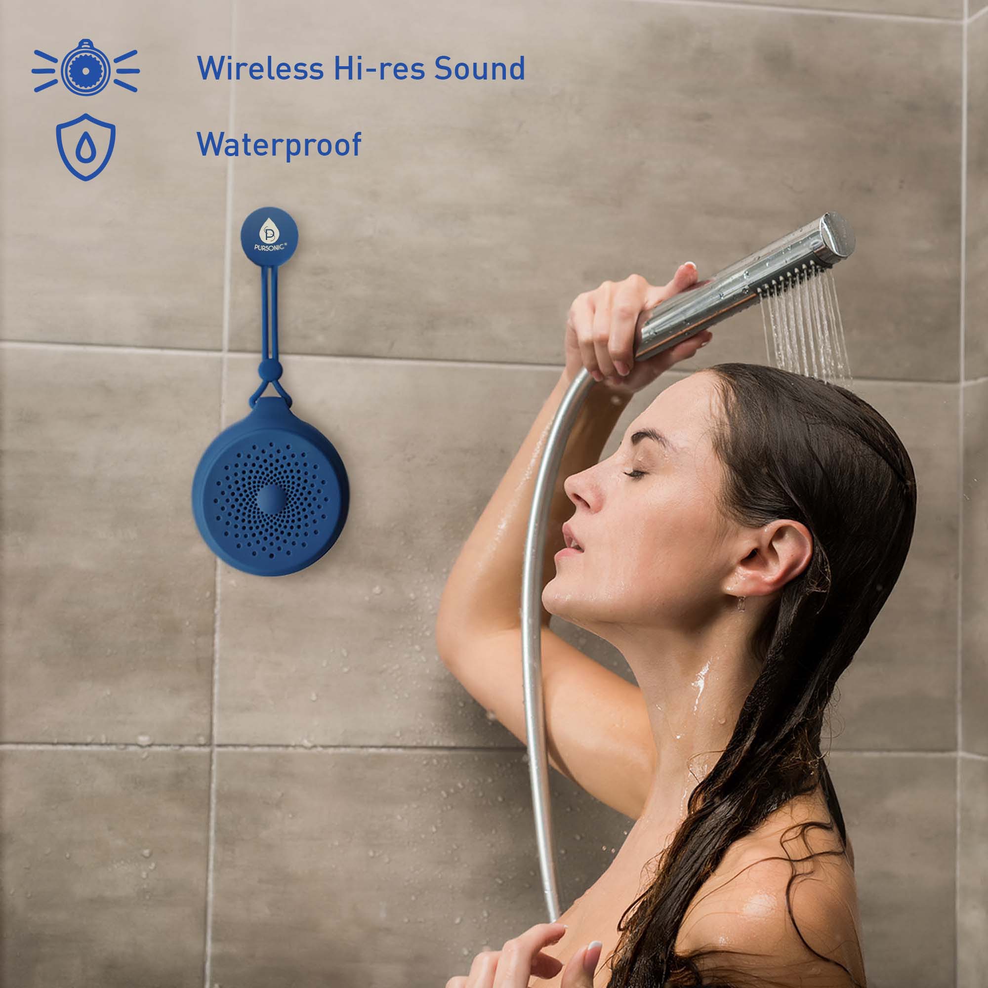 Pursonic Peak Wireless Speaker & Pursonic Waterproof Wireless Speaker Bundle – 360° Hi - Res Sound Anywhere, Anytime - Elite TronX