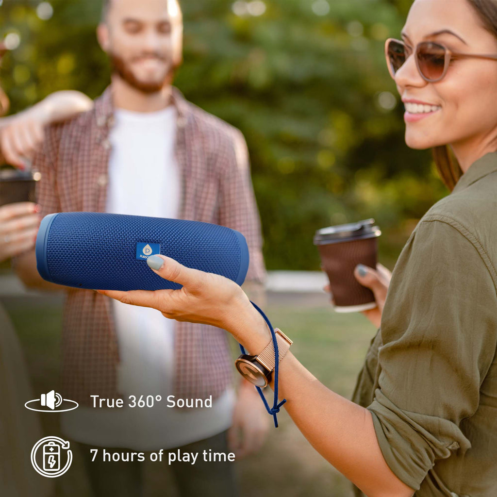 Pursonic Peak Wireless Speaker & Pursonic Waterproof Wireless Speaker Bundle – 360° Hi - Res Sound Anywhere, Anytime - Elite TronX
