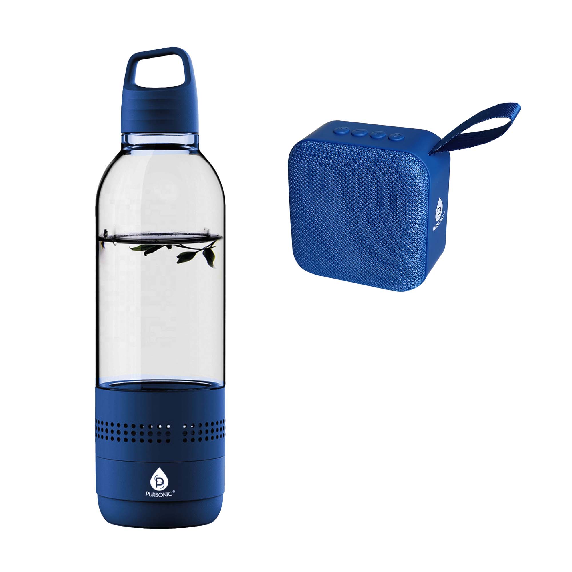 Pursonic Wireless Hydration & Sound Bundle – 2 - in - 1 Water Bottle Speaker & Portable Wireless Speaker - Elite TronX